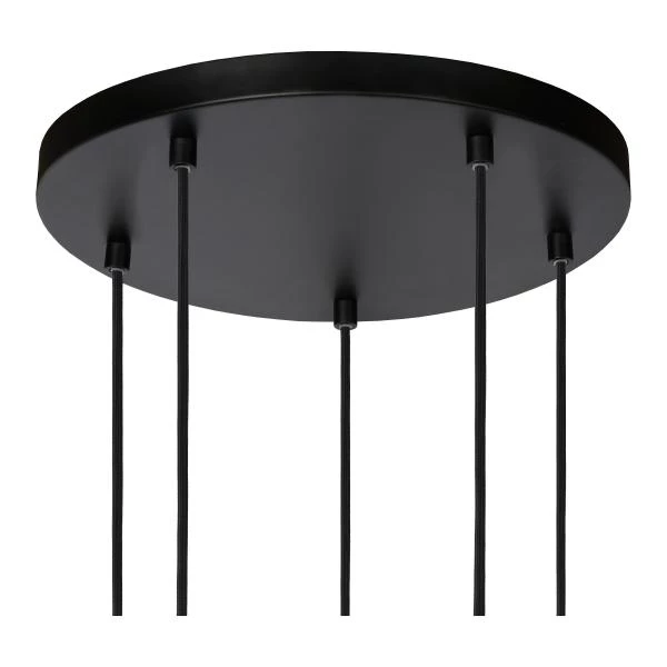 Lucide SWAPP - Pendelleuchten - 5xE27 - Schwarz - Detail 1